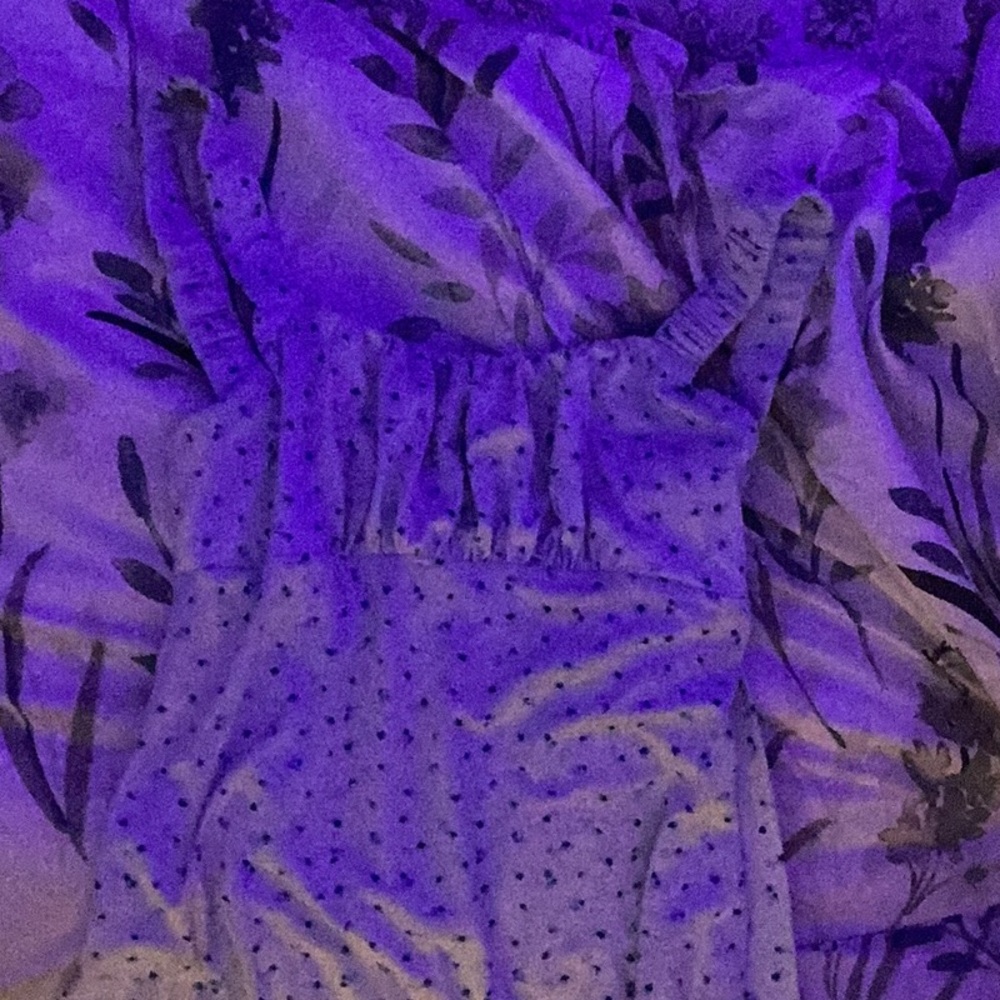 Blue Polka Dot Sleeveless Top